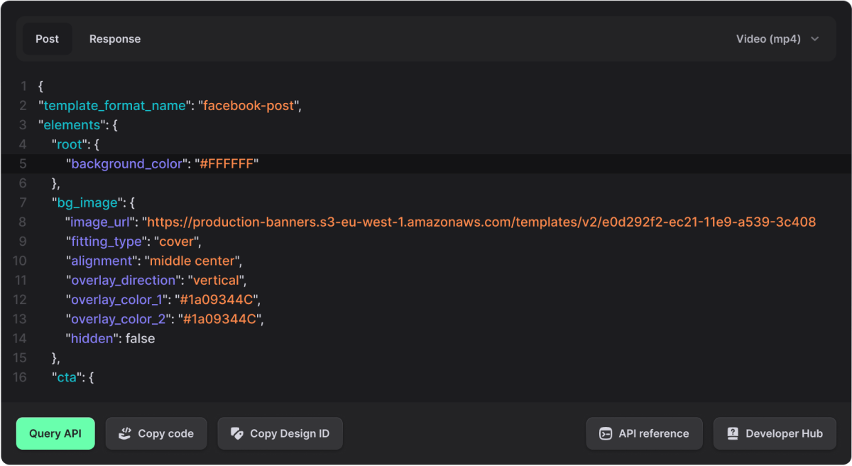 Image & video generation API for creative automation — REST